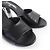 Timeless Sandali Chanel COCO Mark in pelle Nero Argento - vista 8