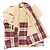 Autre Marque Abrigo Check Docking de Comme des Garçons Roja Beige - vista 8