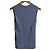 Autre Marque Top in maglia trasparente a coste Diagram Blu - vista 2