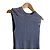 Autre Marque Top in maglia trasparente a coste Diagram Blu - vista 3