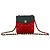 Timeless Borsa a tracolla Chanel Matelasse Satin Nero Rosso