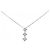 Autre Marque Collana a tre pietre con diamante Pt900/Pt850 Argento