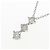 Autre Marque Collana a tre pietre con diamante Pt900/Pt850 Argento - vista 3