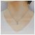 Autre Marque Collana a tre pietre con diamante Pt900/Pt850 Argento - vista 6