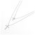 Autre Marque Collana Cross Diamond in Au750 Argento - vista 2