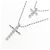 Autre Marque Collana Cross Diamond in Au750 Argento - vista 4