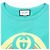 Gucci BLIND FOR LOVE GG Logo Baumwoll-Sweatshirt Blau Türkis - Ansicht 8