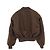 Autre Marque Chaqueta de lana Entire Studios CROPPED BROAD BOMBER SUITING Castaño - vista 2