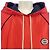 Gucci Logo Patch Shiny Jersey Hoodie Rot - Ansicht 6