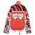 Hermès Giacca HERMES JUNGLE LOVE Nero Bianco Rosso Blu - vista 2