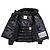 Moncler BADYFUR Shiny Nylon Down Jacket Black - view 4