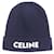 Céline CELINE Wollmütze mit Logo-Patch Blau Marineblau  - Ansicht 4