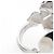 Timeless Anello Chanel Camelia Large in oro bianco e ceramica - vista 4