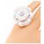 Timeless Anello Chanel Camelia Large in oro bianco e ceramica - vista 5