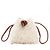 Autre Marque Borsa in pelle e pelliccia VASIC Marrone Beige