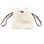 Autre Marque Borsa in pelle e pelliccia VASIC Marrone Beige - vista 5