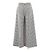 Christian Dior Houndstooth Wool Nylon Wide Pants Black Cream - view 7