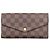 Cartera Sarah en Damier Canvas de Louis Vuitton Castaño
