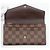 Cartera Sarah en Damier Canvas de Louis Vuitton Castaño - vista 9