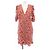 Autre Marque Vestido de seda VERONICA BEARD Roja Beige Amarillo