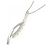 Autre Marque PT950 PT850 Diamond Necklace Silvery - view 4