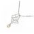 Autre Marque Collana farfalla in diamanti e oro bianco Au750 Argento - vista 4