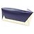 Marni SHMPV01TY3 LV639 Kalbsleder Tasche Blau Beige Marineblau - Ansicht 4