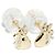Autre Marque Boucles d'oreilles Cat en Au750 Doré
