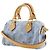 Borsa 2way Louis Vuitton Nano Speedy Monogram Blu Blu chiaro - vista 2