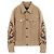 Abrigo de lana camel Versace Castaño Beige