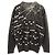 Wollstrickjacke Sacai sacai × INTERSTELLAR Schwarz Grün Roh - Ansicht 2