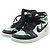 Autre Marque Nike AIR JORDAN 1 RETRO HIGH OG Leder Sneaker Schwarz Grün