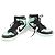 Autre Marque Nike AIR JORDAN 1 RETRO HIGH OG Leder Sneaker Schwarz Grün - Ansicht 3