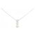 Autre Marque Au750 Weißgold Drei-Steine-Diamantkette