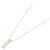 Autre Marque Au750 Weißgold Drei-Steine-Diamantkette - Ansicht 2