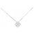 Autre Marque Collana in Diamanti Pt900 K18WG Argento