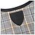 Louis Vuitton Logo Button Leder-Switching-Kleid Braun - Ansicht 9