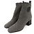 Hermès Hermes Volver Stricktechnisches Gewebe und Leder Kurzstiefel Braun Schwarz
