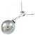 Autre Marque Collana con perle nere di Tahiti in K18WG Argento - vista 4