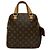 Bolso de mano Louis Vuitton en piel Monogram Castaño - vista 4