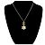 Timeless Chanel Coco Mark Flower Perlenkette mit Kunstperlen Golden - Ansicht 2