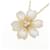 Collar Van Cleef & Arpels Rose de Noël Au750 Nácar y Diamante Dorado  - vista 3