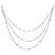 Autre Marque Dreifarbige Diamantkette Au750 Golden