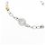 Autre Marque Dreifarbige Diamantkette Au750 Golden - Ansicht 4