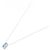 Autre Marque Collana a 2 giri in oro K14WG con topazio blu - vista 2