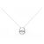 Autre Marque Collana con Diamante Pt900 Argento