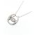 Autre Marque Collana con Diamante Pt900 Argento - vista 3