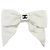 Timeless Barrette Chanel COCO Mark Ribbon in seta Accessorio per capelli Bianco