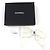Timeless Barrette Chanel COCO Mark Ribbon in seta Accessorio per capelli Bianco - vista 2