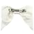 Timeless Barrette Chanel COCO Mark Ribbon in seta Accessorio per capelli Bianco - vista 3